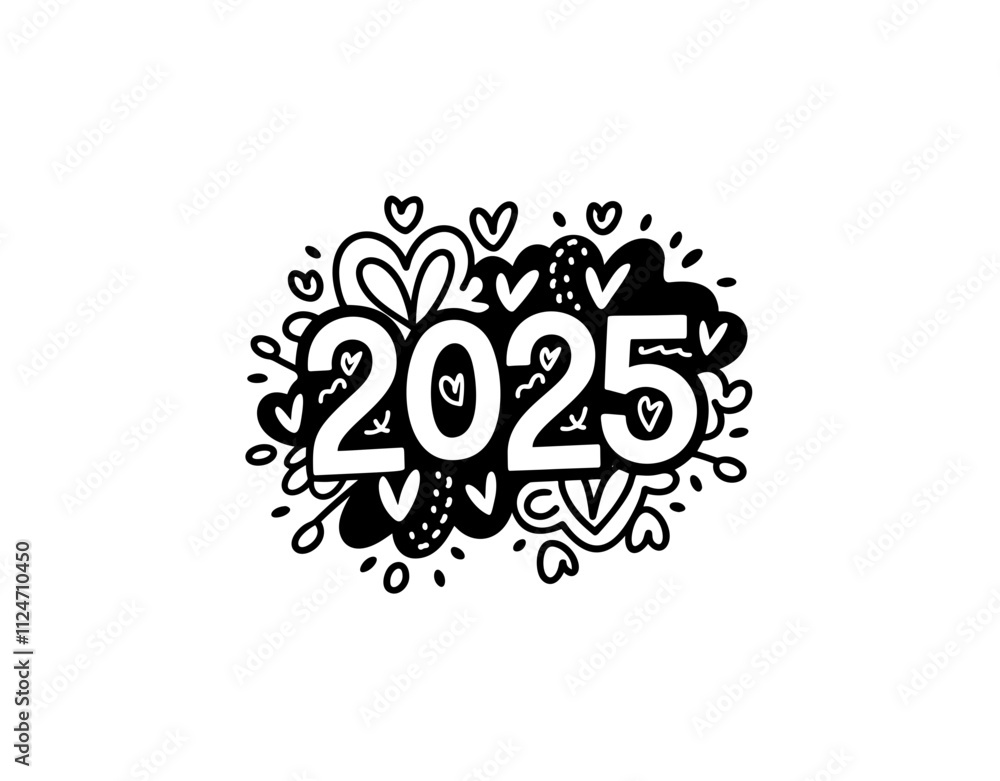 2025 logo design element with creative modern concept vector idea
