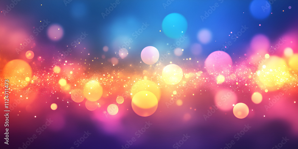 Bokeh Light Background with Warm and Cool Color Tones Bokeh Light Background with Warm and Cool Color Tones