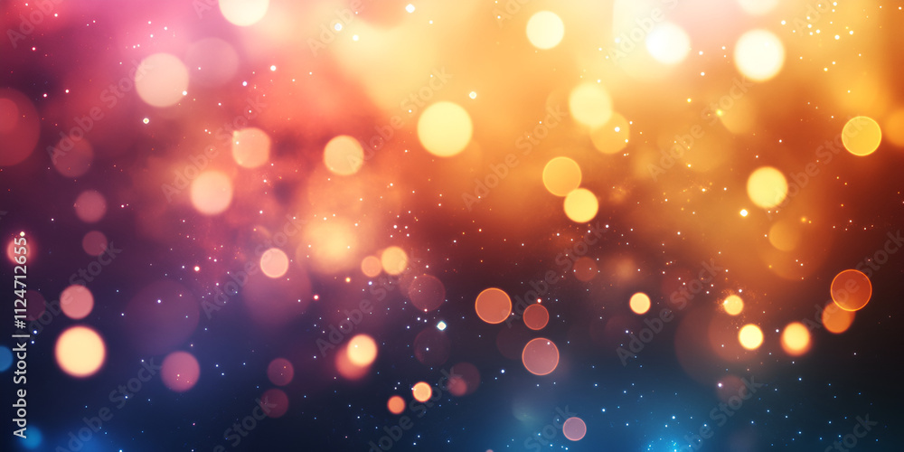 Bokeh Light Background with Warm and Cool Color Tones Bokeh Light Background with Warm and Cool Color Tones