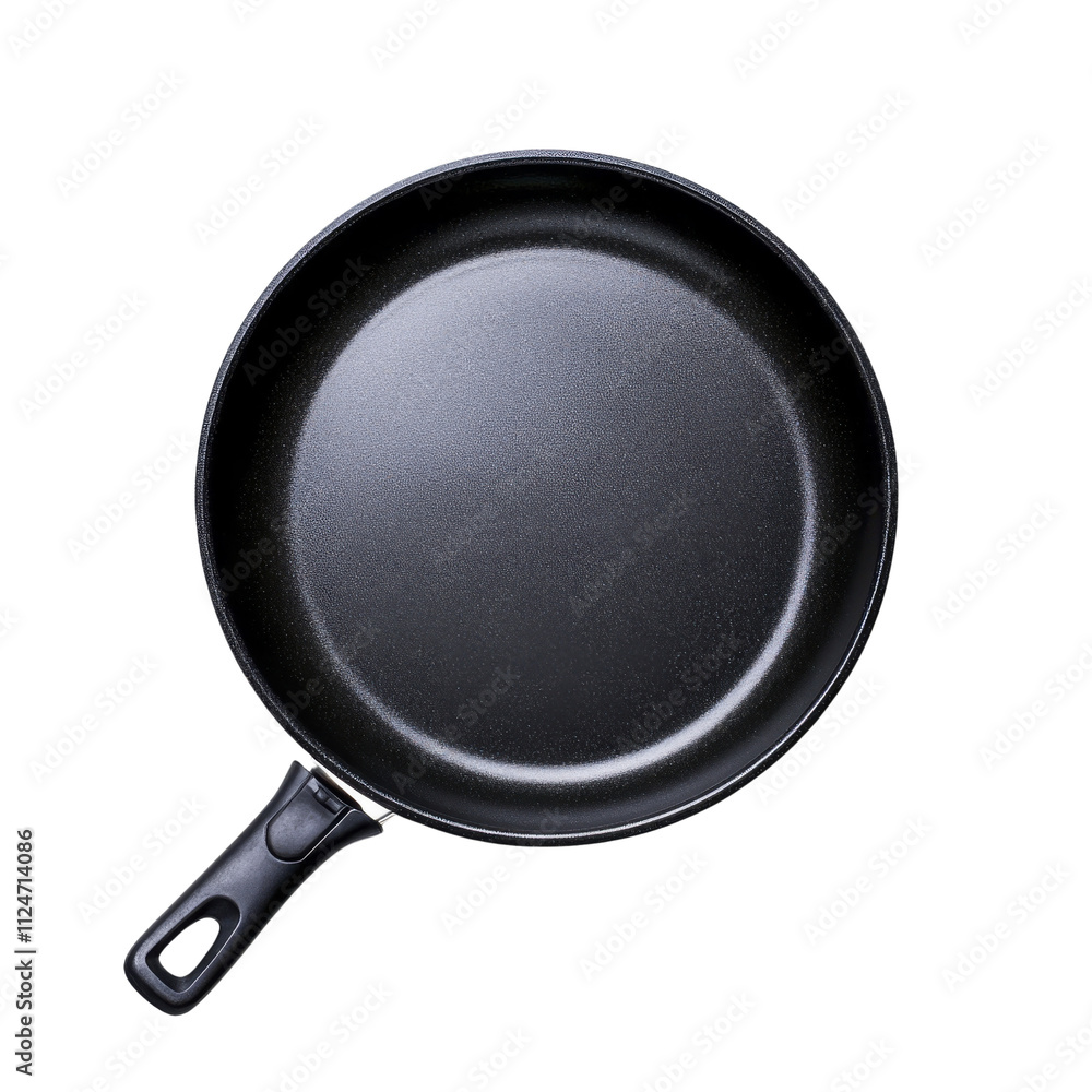 Black Frying Pan, Top View, Kitchenware | Minimalism Black Frying Pan, Top View, Kitchenware | Minimalism