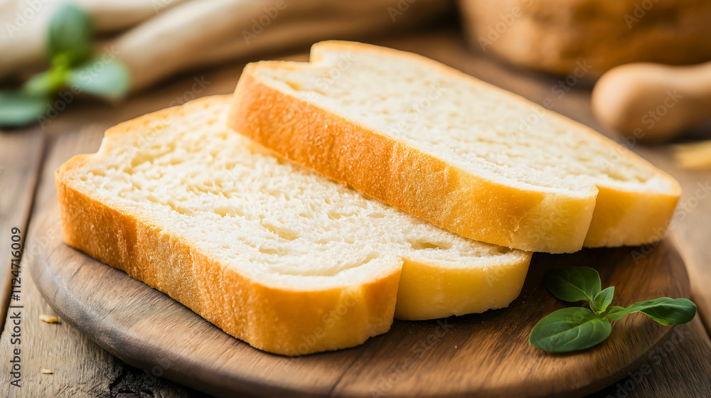 Freshly Sliced Artisan Bread on a Wooden Board with Rustic Kitchen Vibes, Perfect for Breakfast, Sandwiches, and Wholesome Comfort Food Freshly Sliced Artisan Bread on a Wooden Board with Rustic Kitchen Vibes, Perfect for Breakfast, Sandwiches, and Wholesome Comfort Food
