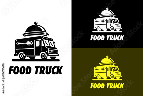 food truck, dish cloche, spoon, food truck logo, food, food cart, kitchen, restaurant, snacks, burger, pizza, coffee, tea