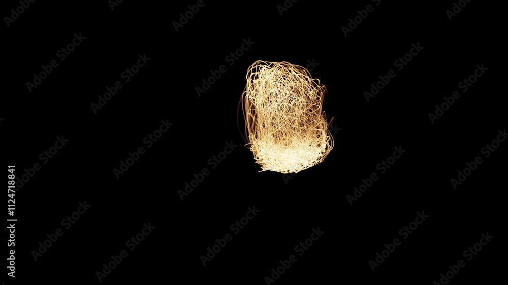 Luxury Gold Particle Flow Overlay Element Luxury Gold Particle Flow Overlay Element