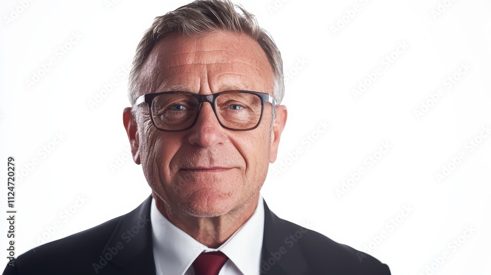 Professional accountant portrait in studio setting with confident expression Professional accountant portrait in studio setting with confident expression