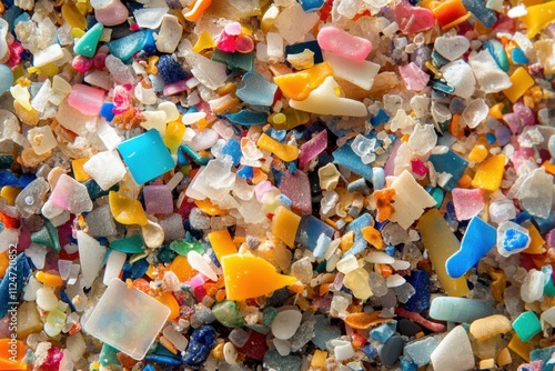 Exploring microplastic pollution a closeup view of particles in standard environment impact on oceans and human health scientific study of plastic contamination photo