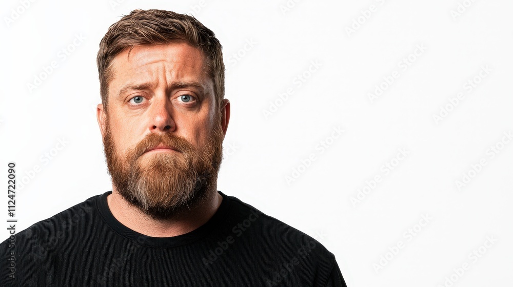 Professional portrait of a software developer in a neutral setting with focused expression Professional portrait of a software developer in a neutral setting with focused expression