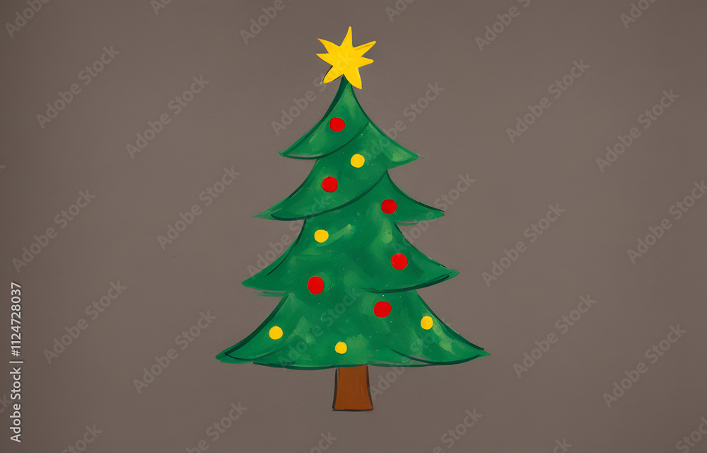 Illustration style Christmas wallpaper Illustration style Christmas wallpaper
