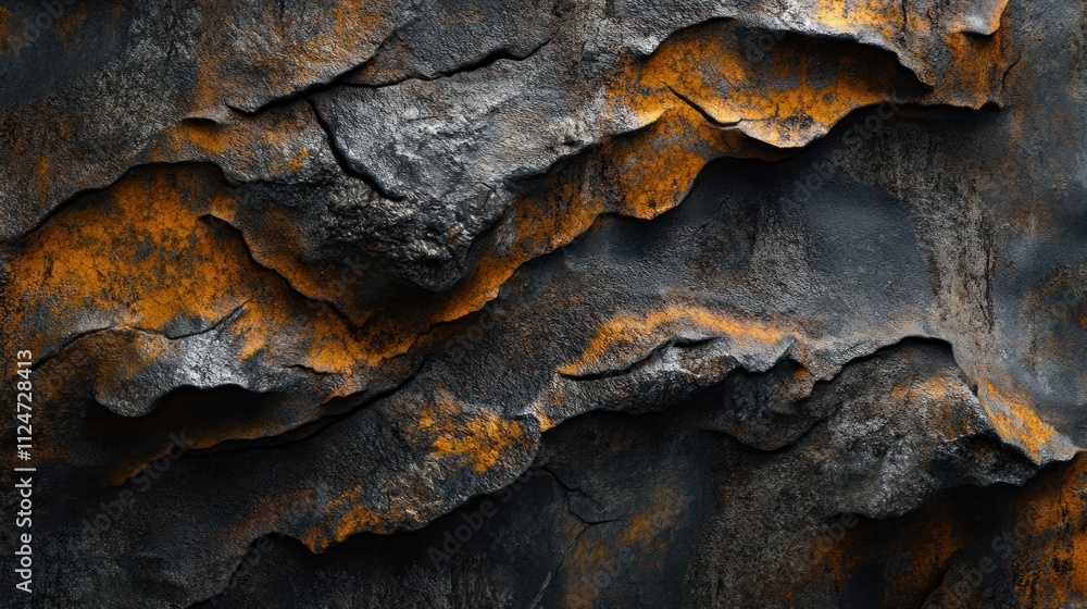 A textured surface featuring dark, rugged rock formations with hints of rust and orange tones, creating a dramatic visual effect. A textured surface featuring dark, rugged rock formations with hints of rust and orange tones, creating a dramatic visual effect.