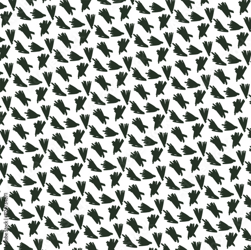 The pattern or texture consists of different hatched pieces.