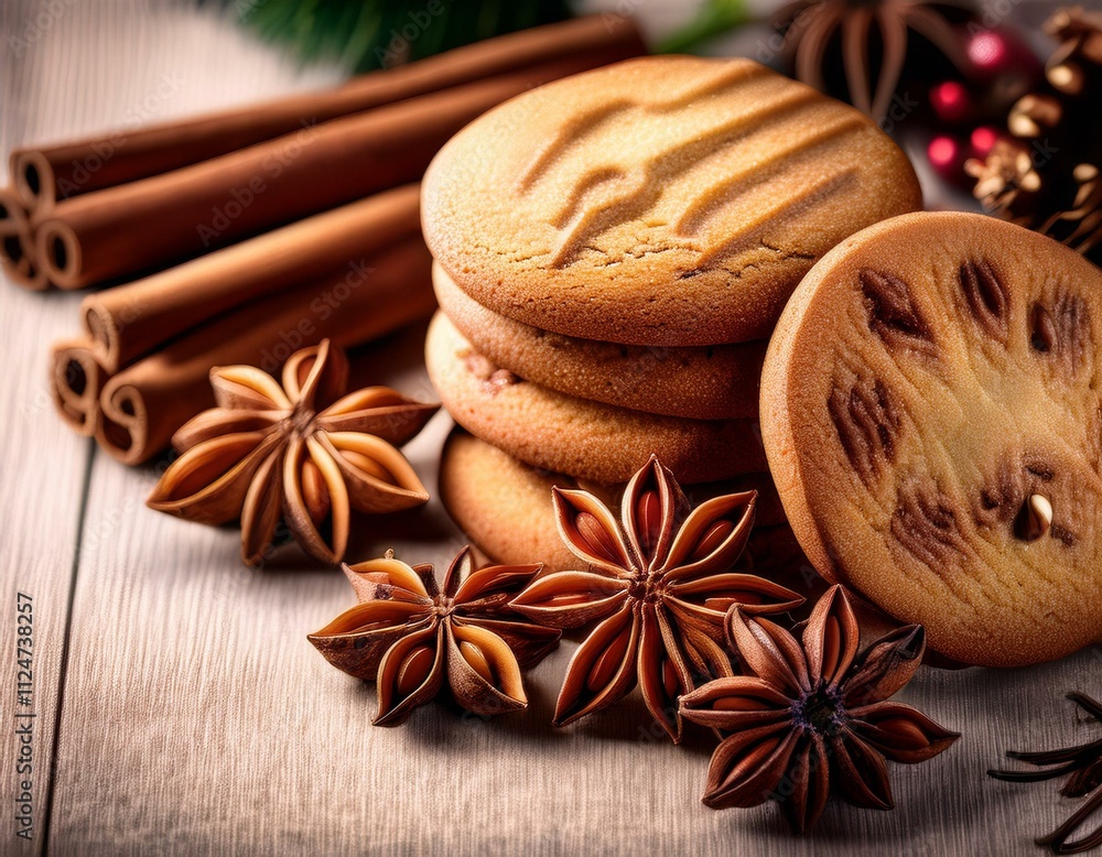 christmas cookies and spices