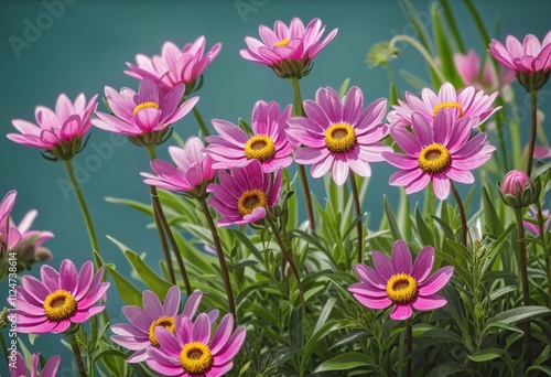 Summer Blooms: A Colorful Garden Scene