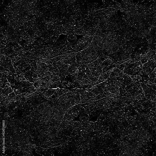 Rough black and white texture vector. Distressed overlay texture. Grunge background. Abstract textured effect. Vector Illustration. Black isolated on white background. EPS10