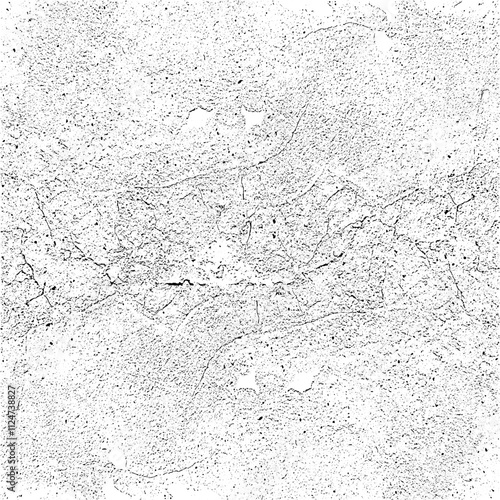Rough black and white texture vector. Distressed overlay texture. Grunge background. Abstract textured effect. Vector Illustration. Black isolated on white background. EPS10