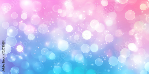 Colorful Abstract Bokeh Background with Soft Glow