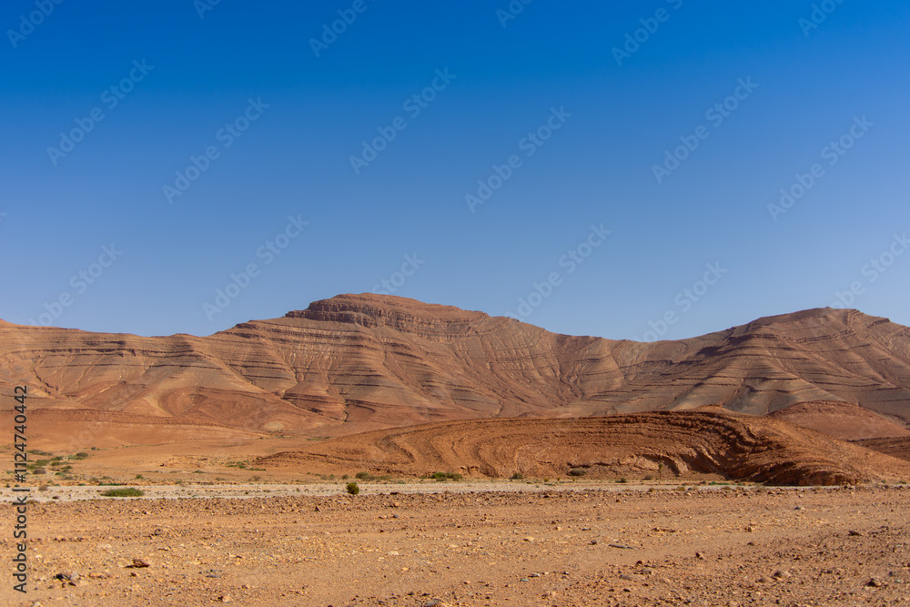 View of the Anti Atlas geological formation in southern Morocco View of the Anti Atlas geological formation in southern Morocco