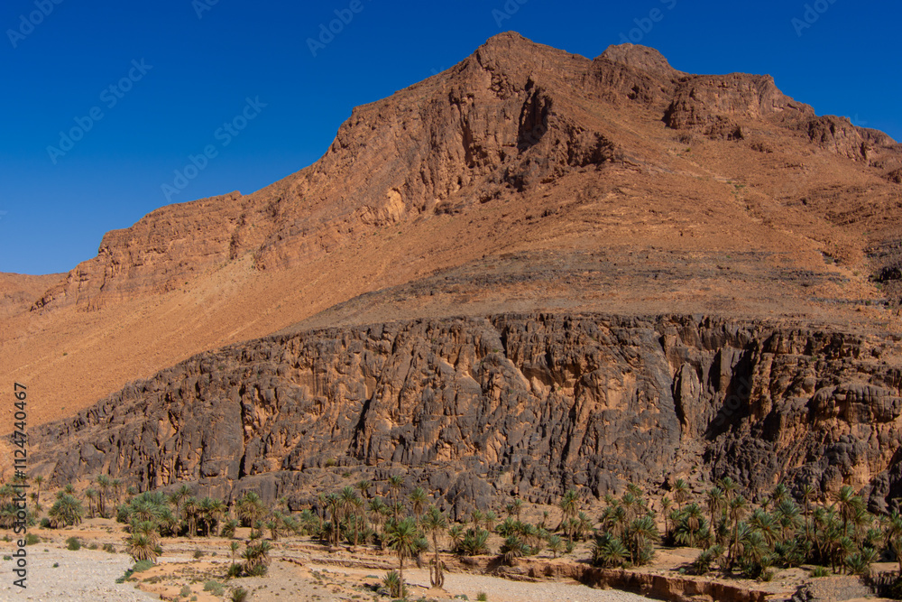 View of the Anti Atlas geological formation in southern Morocco View of the Anti Atlas geological formation in southern Morocco
