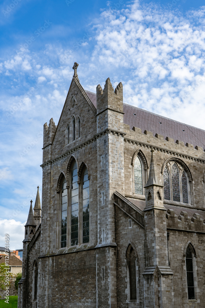 Fototapeta premium Christ Church Cathedral in Dublin - beautiful mediaeval architecture