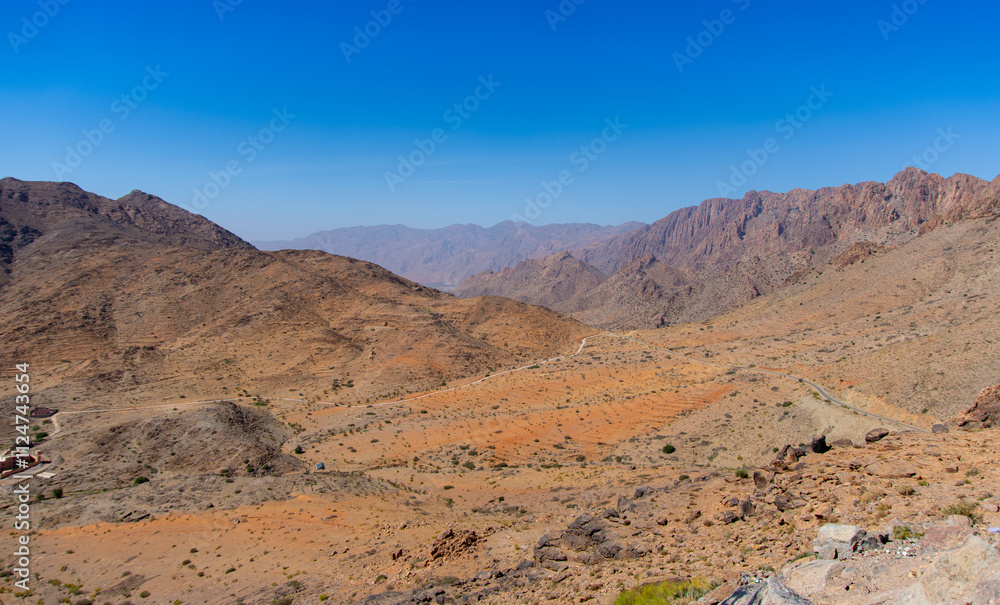 View of the Anti Atlas geological formation in southern Morocco View of the Anti Atlas geological formation in southern Morocco