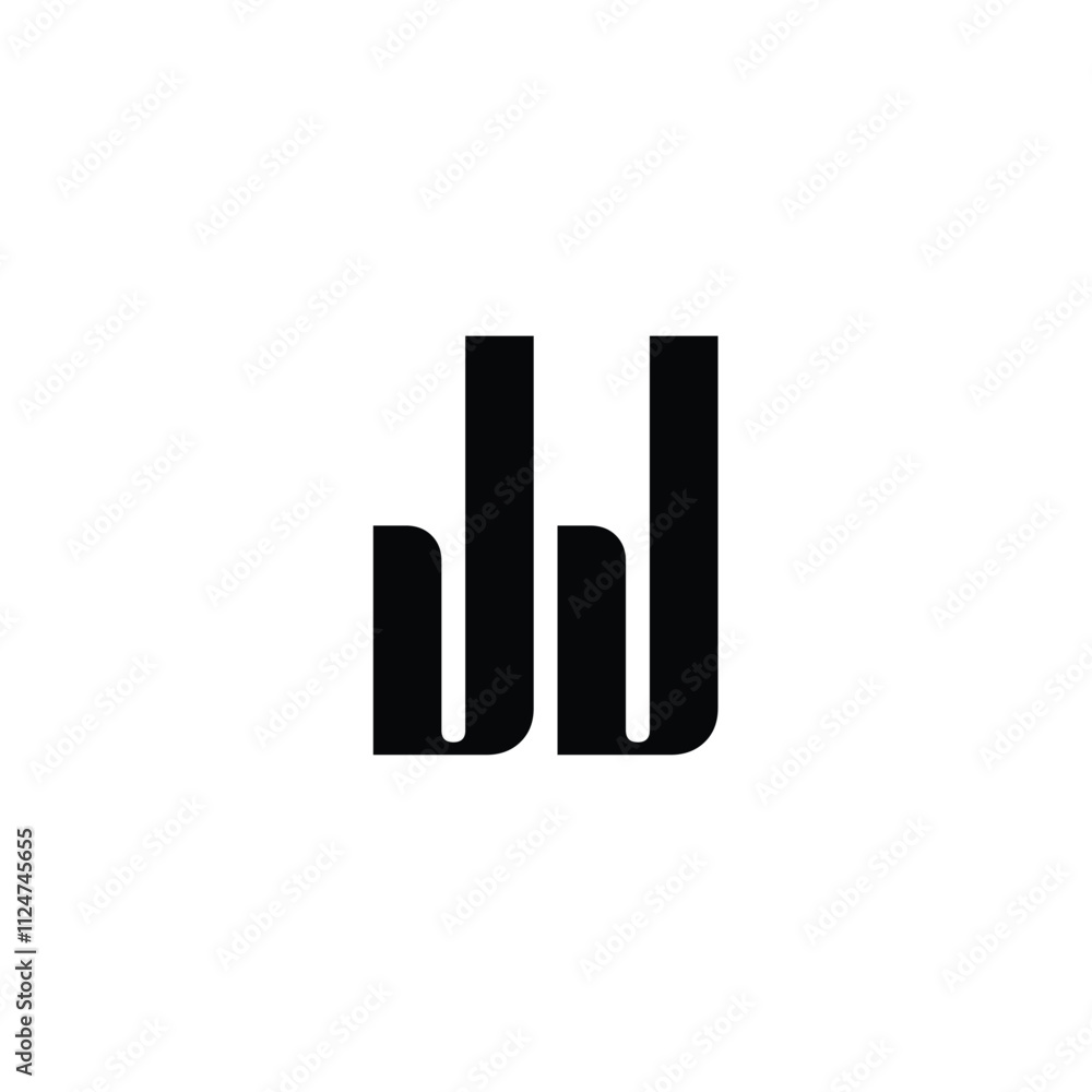 JJ monogram logo design letter text name symbol monochrome logotype alphabet character simple logo JJ monogram logo design letter text name symbol monochrome logotype alphabet character simple logo