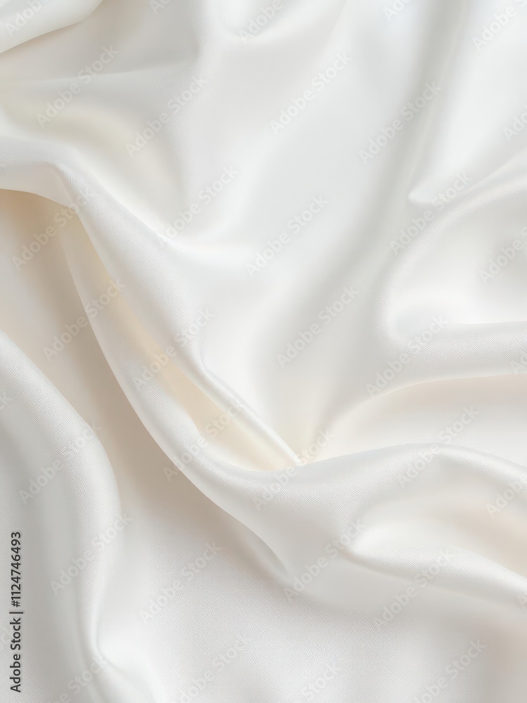 Delicate and elegant white silk fabric with a luxurious texture perfect for backgrounds or overlays, shiny Delicate and elegant white silk fabric with a luxurious texture perfect for backgrounds or overlays, shiny