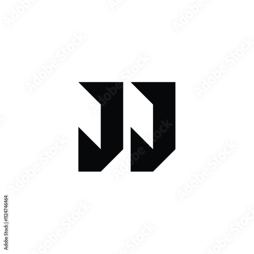 Free Download JJ monogram logo design letter text name symbol monochrome logotype alphabet character simple logo - GFXLoad