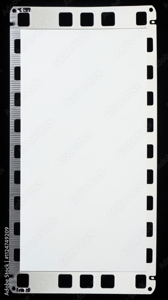 Blank film strip on white background for photo editing Blank film strip on white background for photo editing
