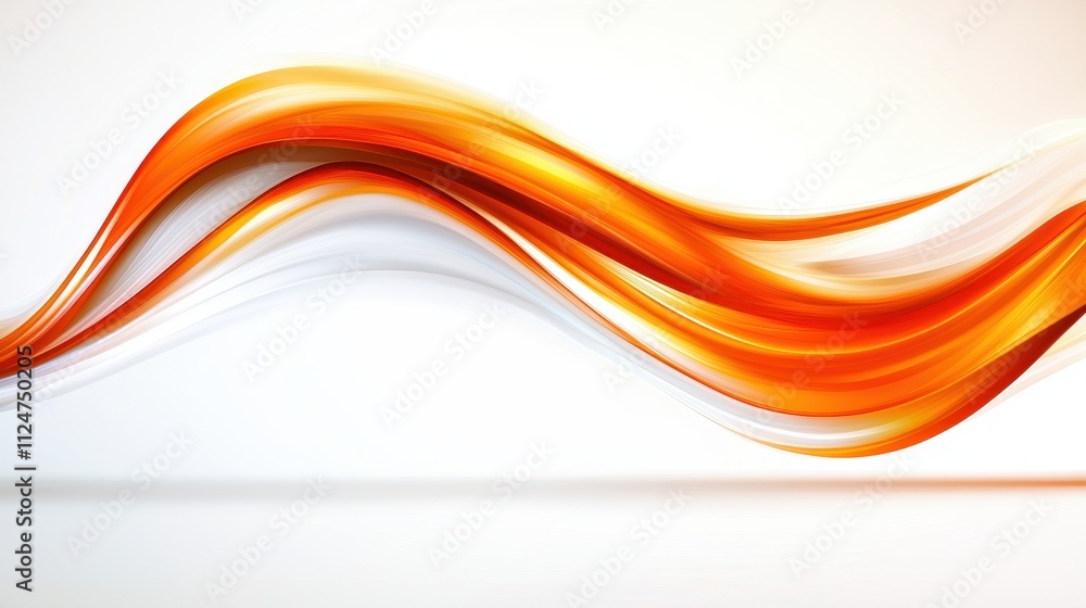 Vibrant Abstract Waves in Orange and White for Creative Backgrounds Vibrant Abstract Waves in Orange and White for Creative Backgrounds