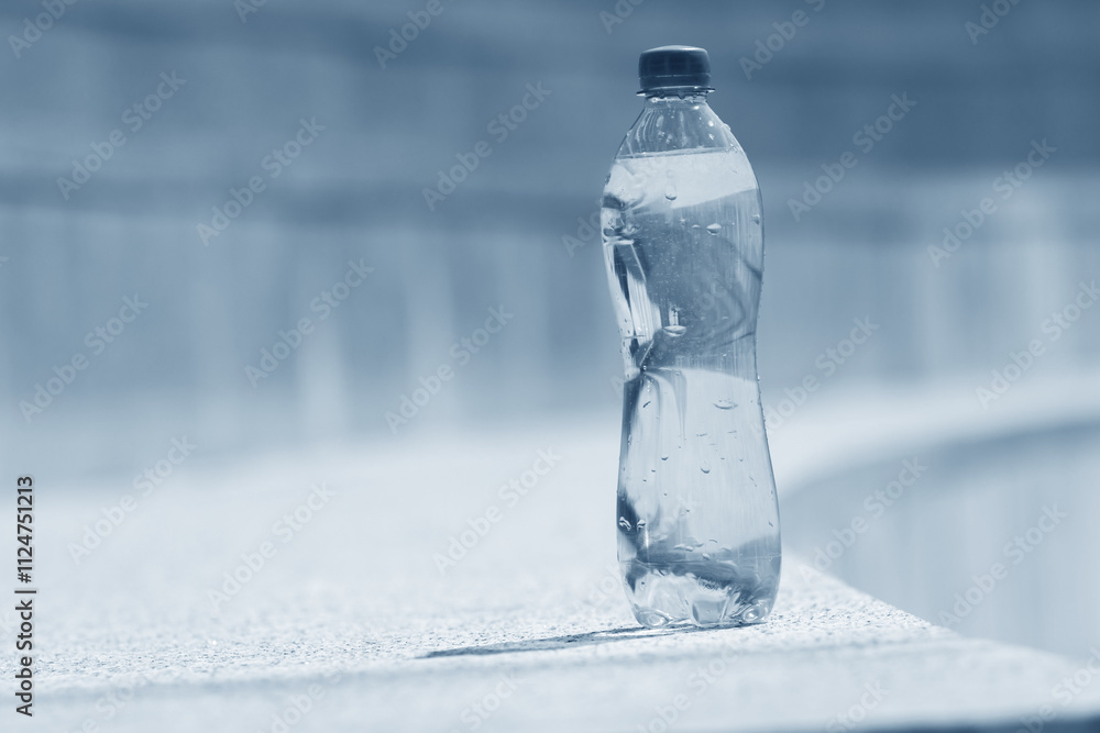 clean water in the plastic bottle clean water in the plastic bottle