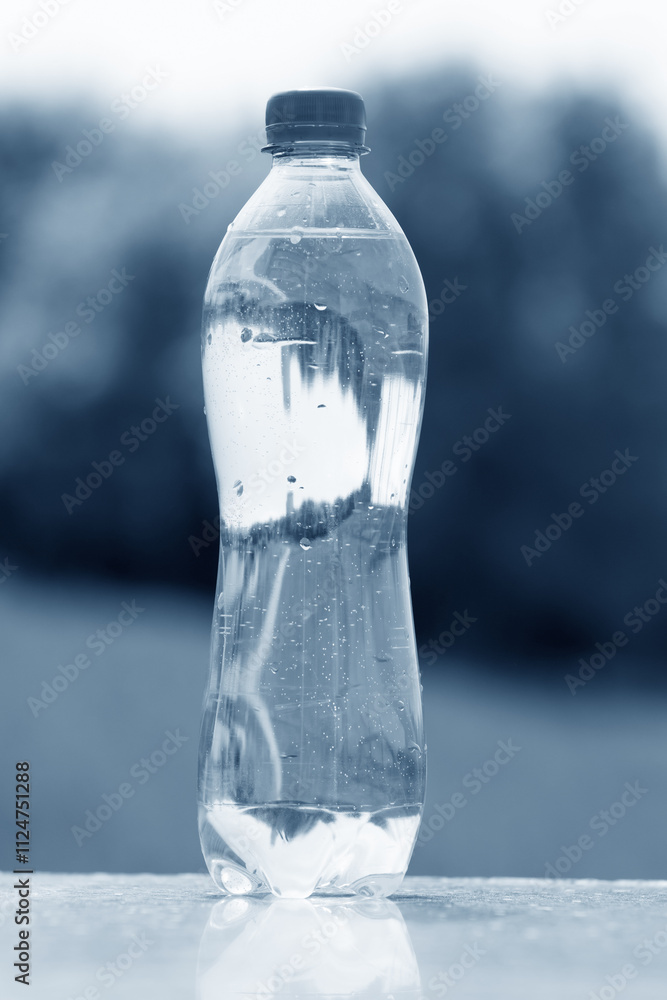 clean water in the plastic bottle clean water in the plastic bottle