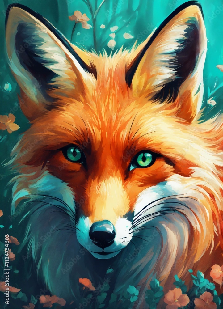 Obraz premium red fox vulpes