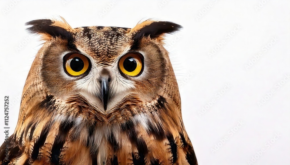 Majestic Owl Portrait: A captivating close-up of a powerful owl, its intense gaze and intricate plumage command attention. The image evokes wisdom, mystery, and the beauty of the natural world. Majestic Owl Portrait: A captivating close-up of a powerful owl, its intense gaze and intricate plumage command attention. The image evokes wisdom, mystery, and the beauty of the natural world.
