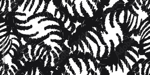 Motif ethnic handmade beautiful Ikat art. Ikat ethnic tribal, boho colors seamless wallpaper. Ethnic Ikat abstract background art. Illustration for greeting cards, printing and other design project.