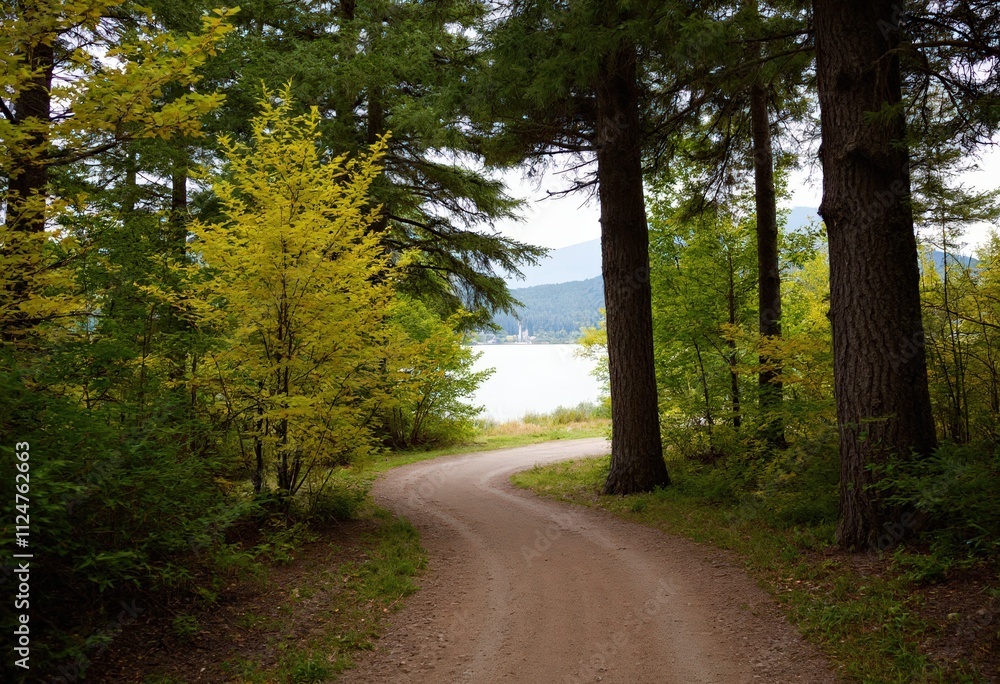 Obraz premium road in the forest