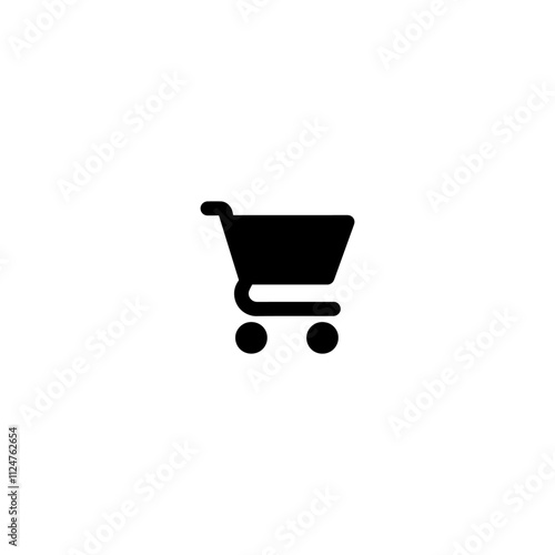 Shopping cart icon, Trolly icon, shopping basket icon design, Web store shopping cart icon shape button. Internet shop buy logo symbol sign. Vector illustration image. Isolated on white background