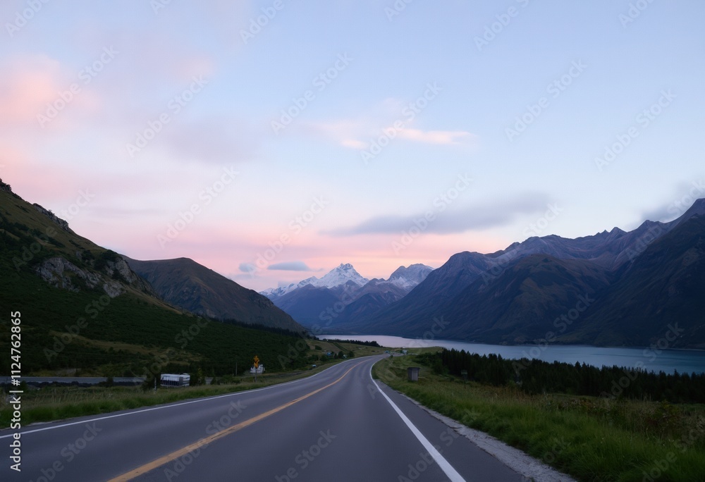 Fototapeta premium road in mountains
