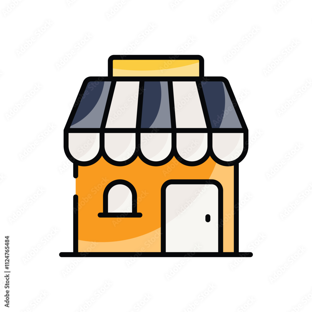 Storefront vector icon Storefront vector icon