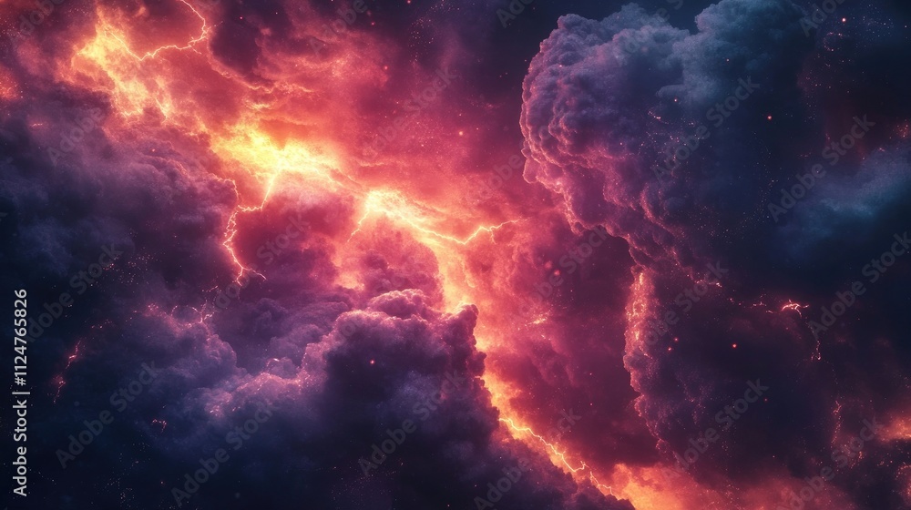 A vibrant illustration of a thunderstorm forming in the troposphere, with dynamic cloud formations and lightning, showing the intricate interactions of atmospheric layers. A vibrant illustration of a thunderstorm forming in the troposphere, with dynamic cloud formations and lightning, showing the intricate interactions of atmospheric layers.