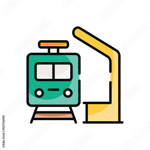 Train Station vector icon