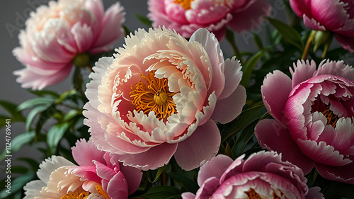 Close up peony