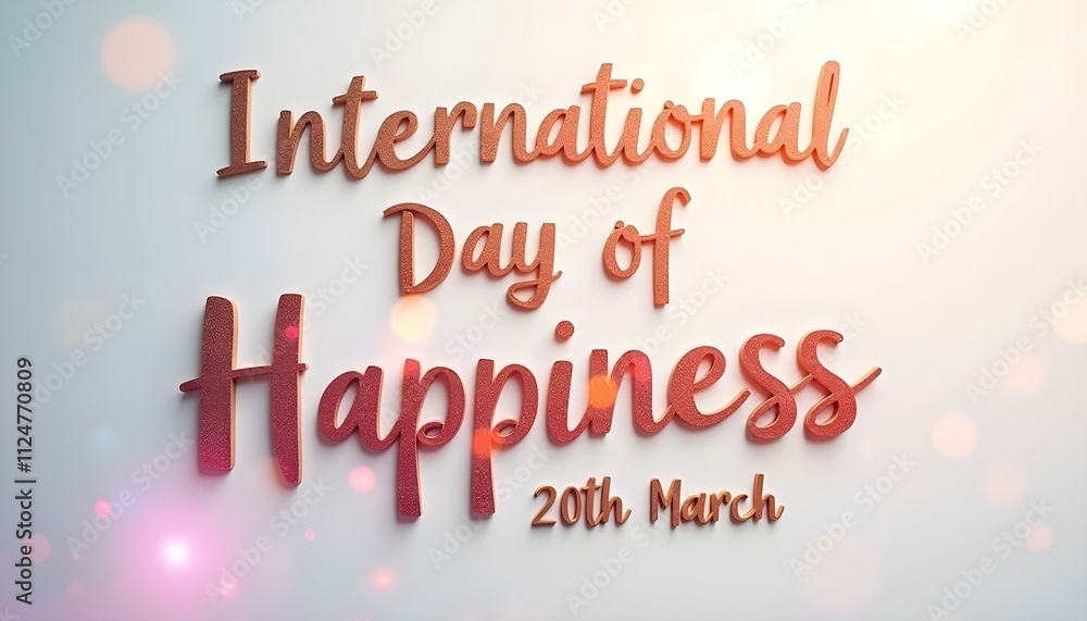 Fototapeta premium International Day of Happiness 20th March