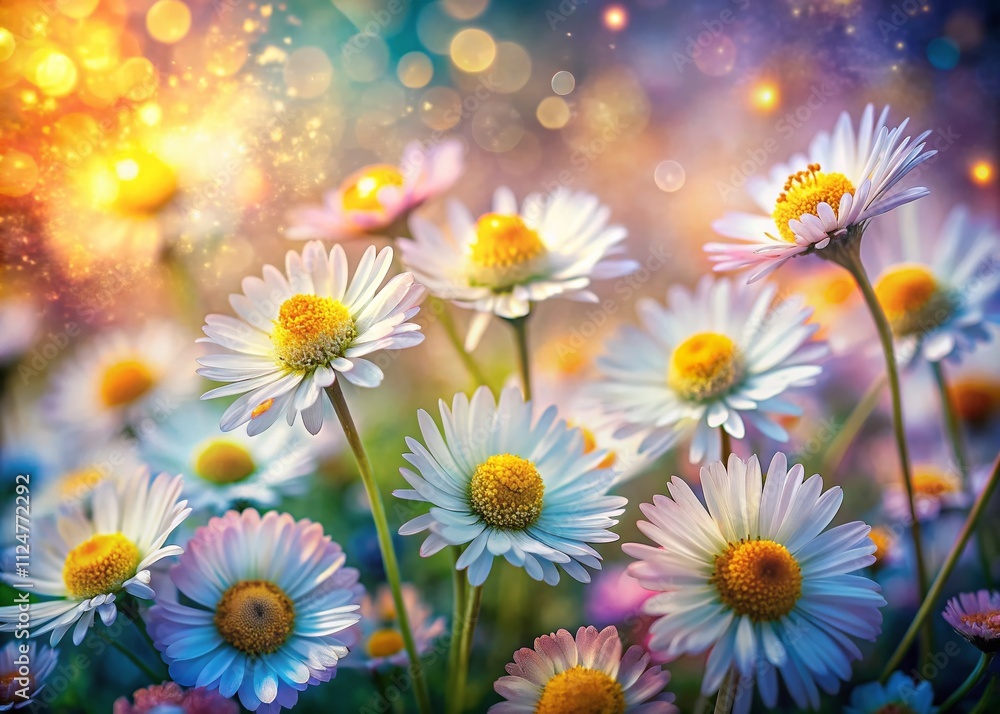Beautiful Double Exposure Photography of Mini Daisy Flowers Creating a Whimsical Wallpaper Pattern for Nature Lovers and Home Decor Enthusiasts Beautiful Double Exposure Photography of Mini Daisy Flowers Creating a Whimsical Wallpaper Pattern for Nature Lovers and Home Decor Enthusiasts
