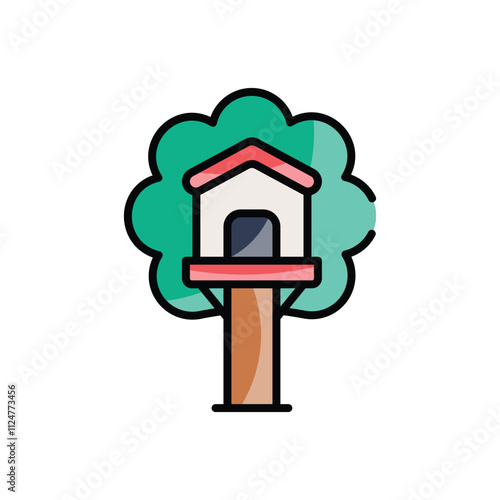 Treehouse vector icon