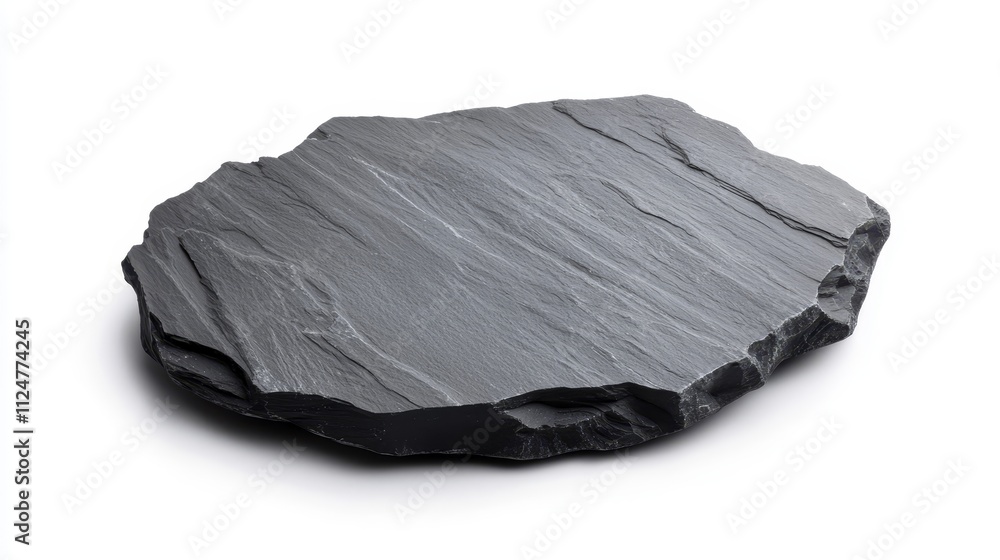 Flat Grey Slate Rock Natural Stone for Creative Backgrounds or Textures in Design Projects, Photography Situations, or Artworks, Maintaining Organic Appearance Flat Grey Slate Rock Natural Stone for Creative Backgrounds or Textures in Design Projects, Photography Situations, or Artworks, Maintaining Organic Appearance