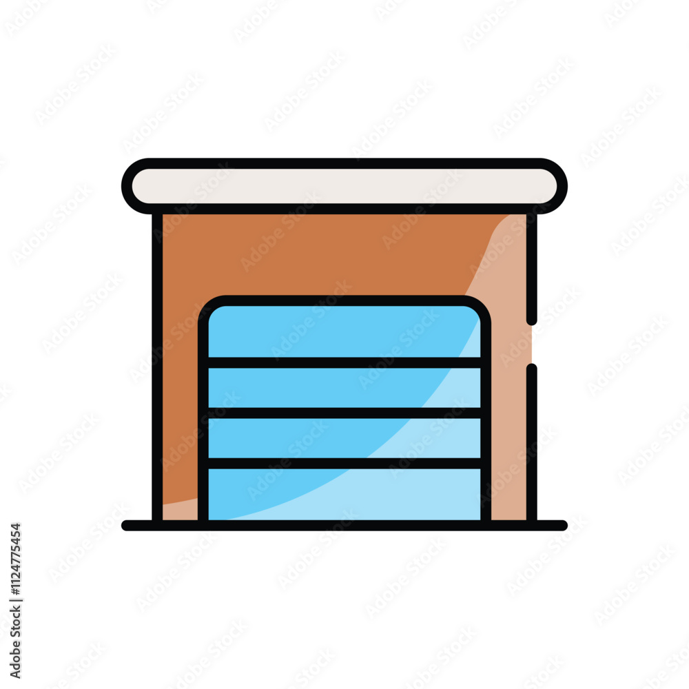 Parking Garage vector icon Parking Garage vector icon