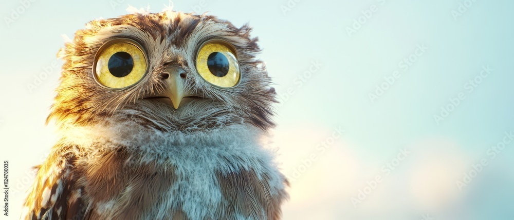 Fototapeta premium Adorable Close-Up Little Owl