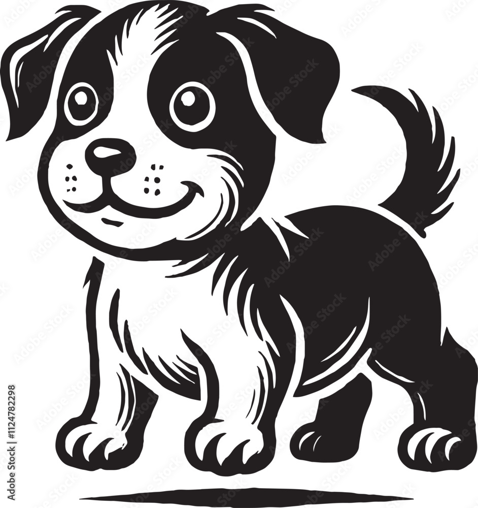 Fototapeta premium Baby dog vector