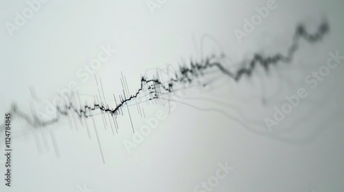 Detailed line graph illustrating steady GDP growth over time, clean white background with subtle shadows highlighting the upward trend, professional economic analysis visualization.