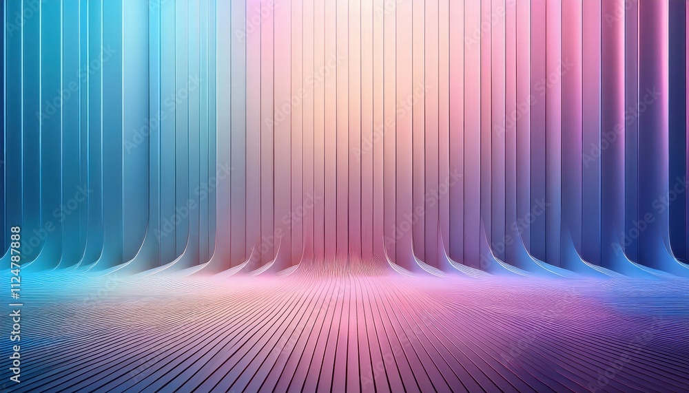 Neon Abstract: An ethereal and futuristic backdrop, featuring a captivating interplay of vibrant neon lights. Striking vertical lines converge towards a shimmering center. Neon Abstract: An ethereal and futuristic backdrop, featuring a captivating interplay of vibrant neon lights. Striking vertical lines converge towards a shimmering center.