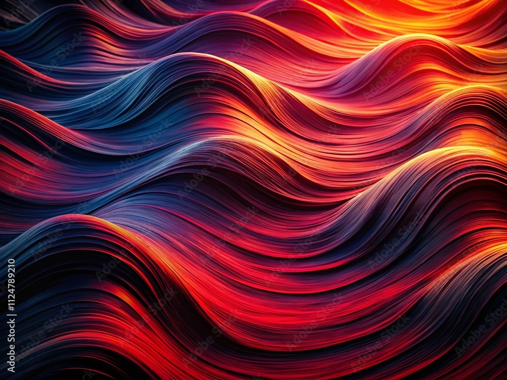 Bold Abstract Background with Gradient Contrast of Deep Blacks and Vivid Reds, Featuring Dynamic Waves and Ample Space for Creative Design Elements Bold Abstract Background with Gradient Contrast of Deep Blacks and Vivid Reds, Featuring Dynamic Waves and Ample Space for Creative Design Elements