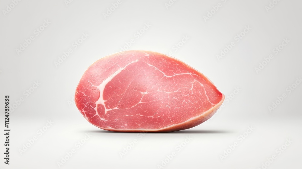 Freshly Cut Premium Pork Ham on a Light Background Ideal for Gourmet Cooking or Culinary Presentations and Recipe Inspirations for Food Enthusiasts and Chefs Freshly Cut Premium Pork Ham on a Light Background Ideal for Gourmet Cooking or Culinary Presentations and Recipe Inspirations for Food Enthusiasts and Chefs